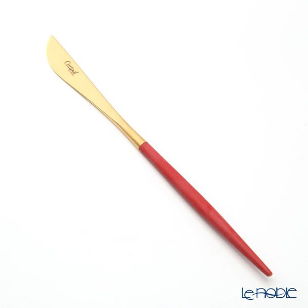 クチポール ゴア GOA レッド／ゴールド マット仕上げ デザートナイフ 20cm