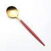 クチポール ゴア GOA レッド／ゴールド マット仕上げ デザートスプーン 18cm