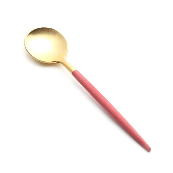 クチポール ゴア GOA レッド／ゴールド コーヒー／ティースプーン 13cm マット仕上げ