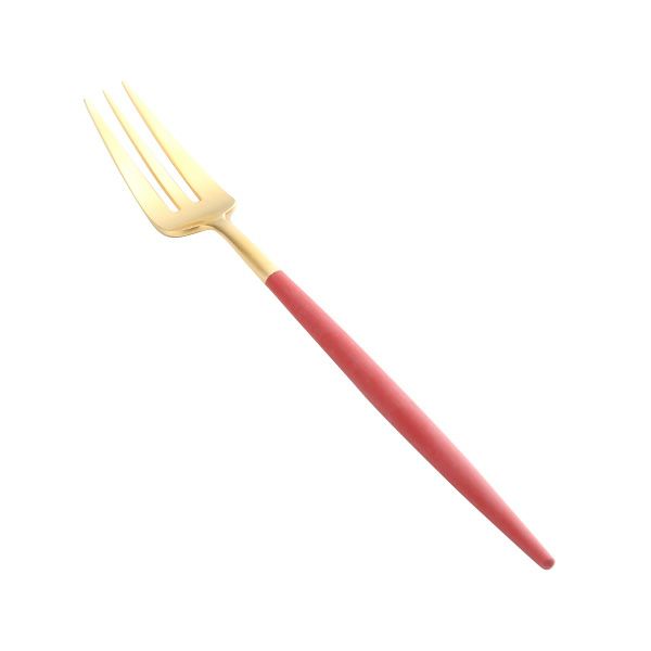 クチポール ゴア GOA レッド／ゴールド ペストリーフォーク 17cm マット仕上げ