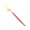 クチポール ゴア GOA レッド／ゴールド ペストリーフォーク 17cm マット仕上げ