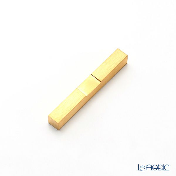 クチポール ゴア GOA レッド／ゴールド マット仕上げ 箸+箸置セット 22cm