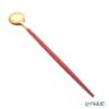 クチポール ゴア GOA レッド／ゴールド マット仕上げ ロングドリンクスプーン 21cm