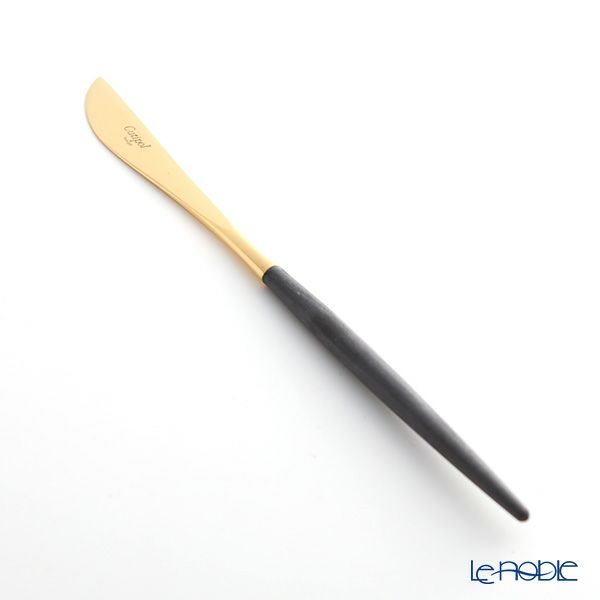 クチポール ゴア GOA ブラック／ゴールド デザートナイフ 20cm マット仕上げ