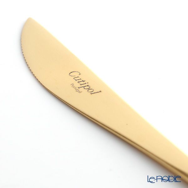 クチポール ゴア GOA ブラック／ゴールド デザートナイフ 20cm マット仕上げ