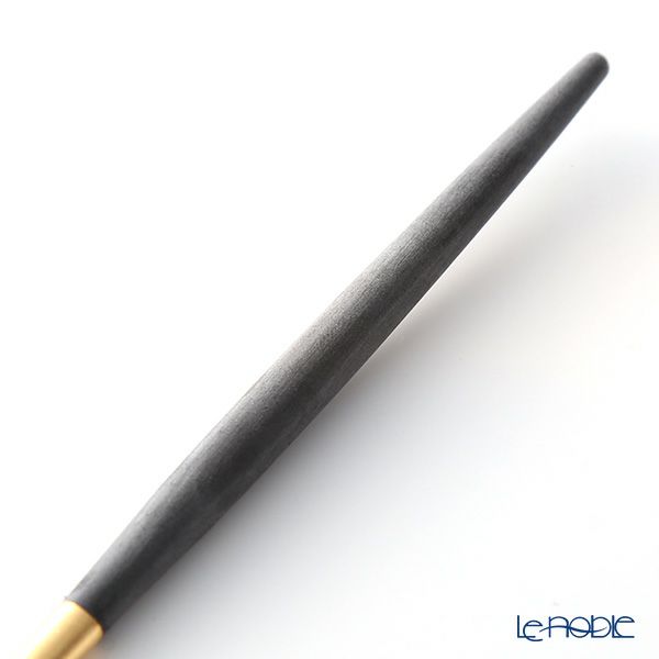クチポール ゴア GOA ブラック／ゴールド デザートナイフ 20cm マット仕上げ