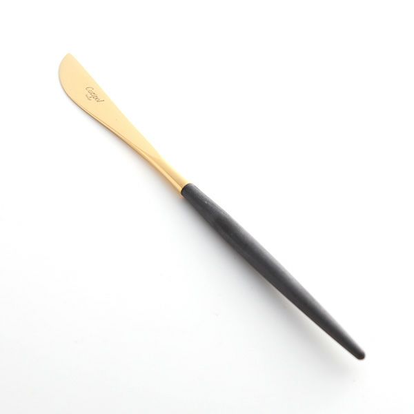 クチポール ゴア GOA ブラック／ゴールド デザートナイフ 20cm マット仕上げ