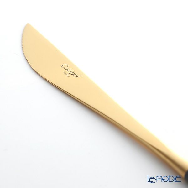 クチポール ゴア GOA ブルー／ゴールド テーブルナイフ 22cm マット仕上げ