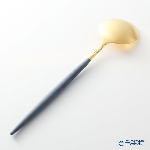 クチポール ゴア GOA ブルー／ゴールド テーブルスプーン 21cm マット仕上げ