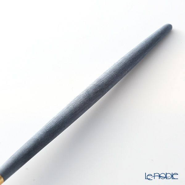 クチポール ゴア GOA ブルー／ゴールド デザートスプーン 18cm マット仕上げ