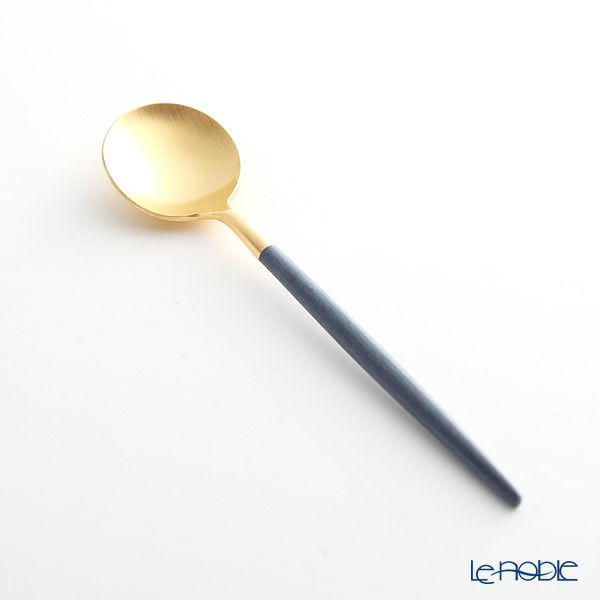 クチポール ゴア GOA ブルー／ゴールド コーヒー／ティースプーン 13cm マット仕上げ