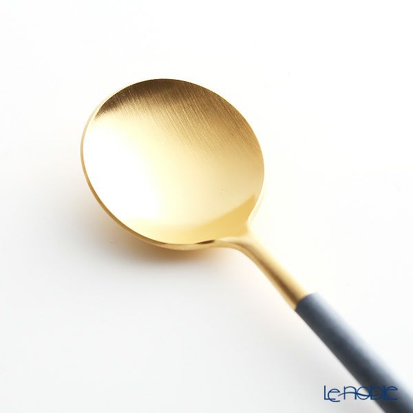 クチポール ゴア GOA ブルー／ゴールド コーヒー／ティースプーン 13cm マット仕上げ