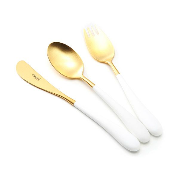 クチポール アリス ALICE ホワイト／ゴールド 3ピースセット