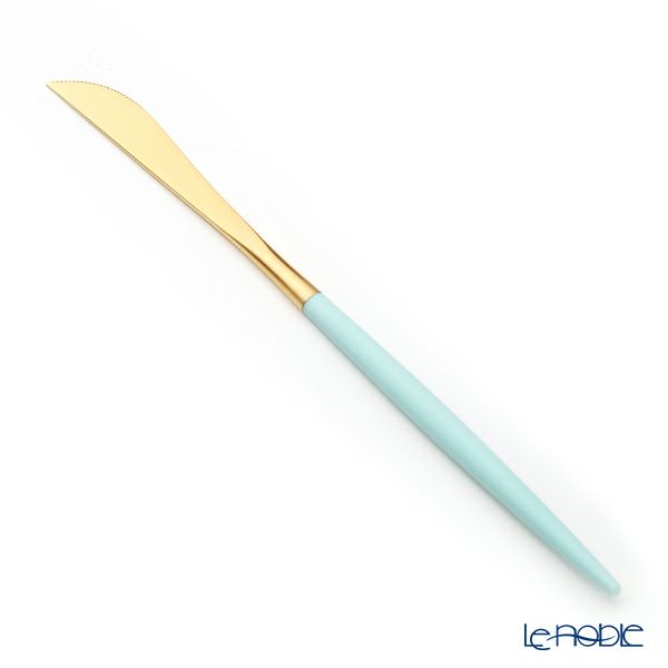 クチポール ゴア GOA ターコイズ／ゴールド デザートナイフ 20cm マット仕上げ