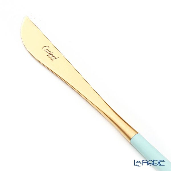 クチポール ゴア GOA ターコイズ／ゴールド デザートナイフ 20cm マット仕上げ
