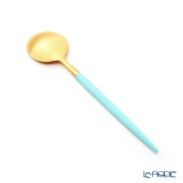 クチポール ゴア GOA ターコイズ／ゴールド コーヒー／ティースプーン 13cm マット仕上げ