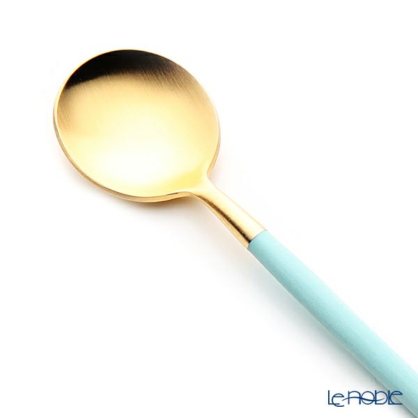 クチポール ゴア GOA ターコイズ／ゴールド コーヒー／ティースプーン 13cm マット仕上げ