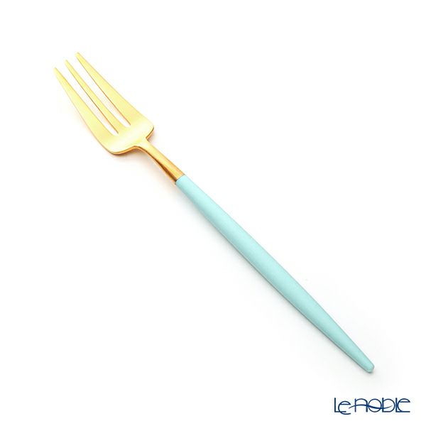 クチポール ゴア GOA ターコイズ／ゴールド ペストリーフォーク 17cm マット仕上げ