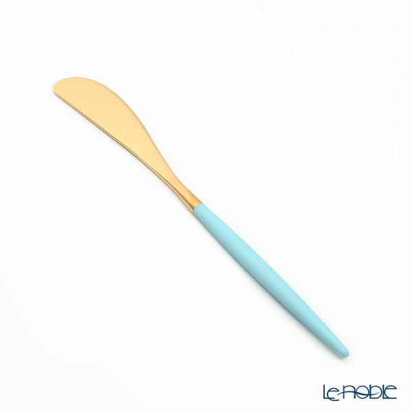 クチポール ゴア GOA ターコイズ／ゴールド バタースプレッダー 17cm マット仕上げ