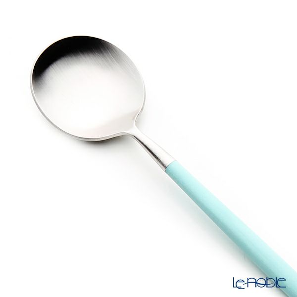 クチポール ゴア GOA ターコイズ／シルバー デザートスプーン 18cm マット仕上げ