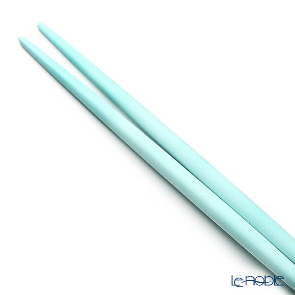 クチポール ゴア GOA ターコイズ／シルバー 箸+箸置セット 22cm マット仕上げ