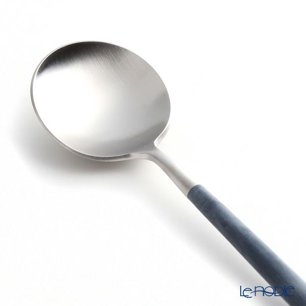 クチポール ゴア GOA ブルー／シルバー デザートスプーン 18cm マット仕上げ