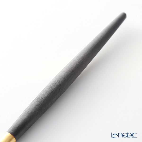 クチポール ゴア GOA ブラック／ゴールド テーブルナイフ 22cm マット仕上げ