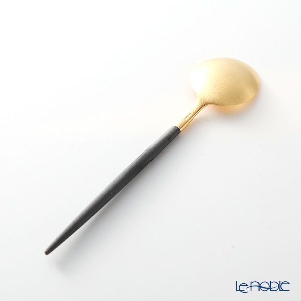 クチポール ゴア GOA ブラック／ゴールド コーヒー／ティースプーン 13cm マット仕上げ
