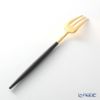 クチポール ゴア GOA ブラック／ゴールド ペストリーフォーク／ケーキフォーク 17cm マット仕上げ