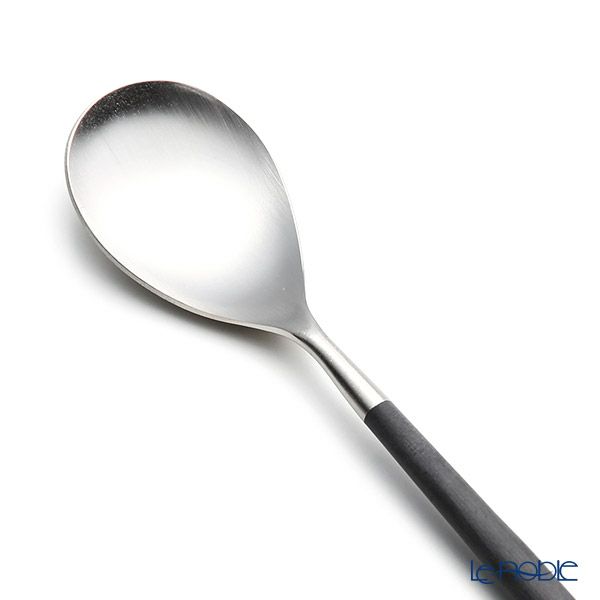 クチポール ミオ MIO ブラック／シルバー デザートスプーン マット仕上げ