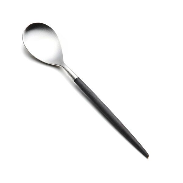 クチポール ミオ MIO ブラック／シルバー コーヒー／ティースプーン マット仕上げ