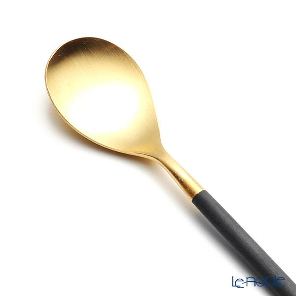 クチポール ミオ MIO ブラック／ゴールド コーヒー／ティースプーン マット仕上げ