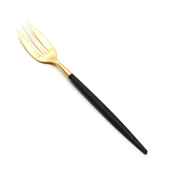 クチポール ミオ MIO ブラック／ゴールド ペストリーフォーク マット仕上げ