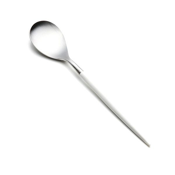 クチポール ミオ MIO ホワイト／シルバー コーヒー／ティースプーン マット仕上げ