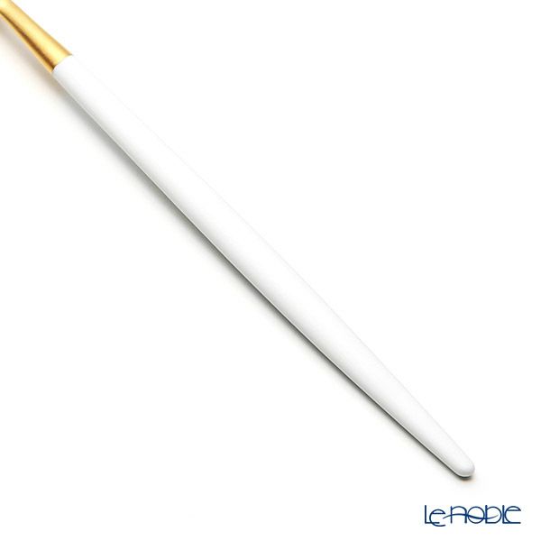 クチポール ミオ MIO ホワイト／ゴールド デザートフォーク マット仕上げ