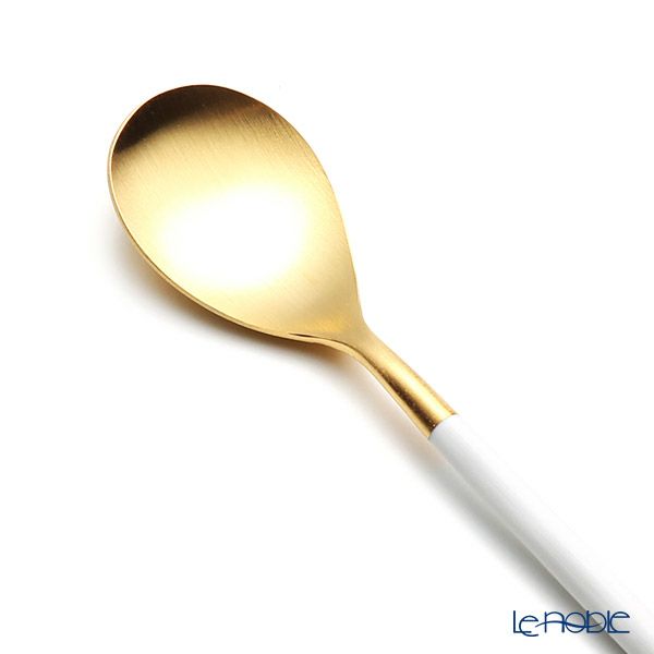 クチポール ミオ MIO ホワイト／ゴールド コーヒー／ティースプーン マット仕上げ