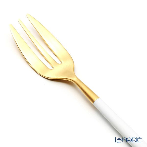 クチポール ミオ MIO ホワイト／ゴールド ペストリーフォーク マット仕上げ