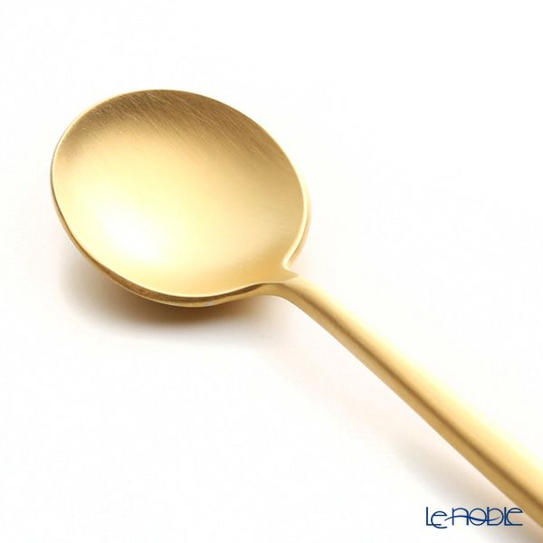 クチポール ムーン MOON MATT GOLD ゴールド ティー／コーヒースプーン 12cm マット仕上げ