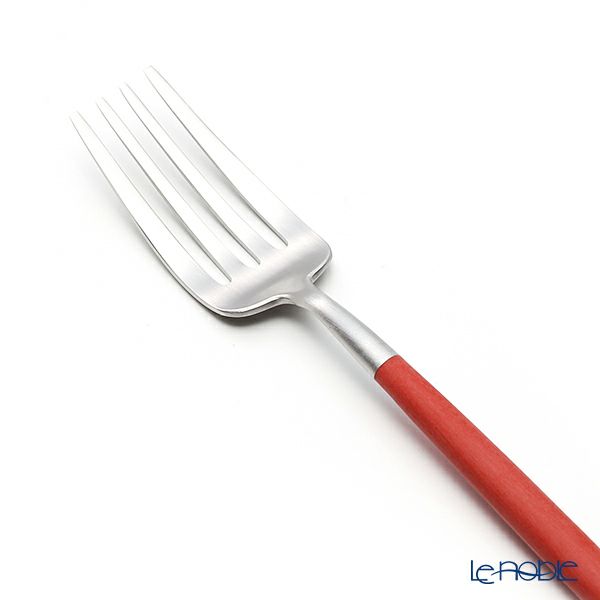 クチポール ゴア GOA レッド／シルバー デザートフォーク 18.5cm マット仕上げ