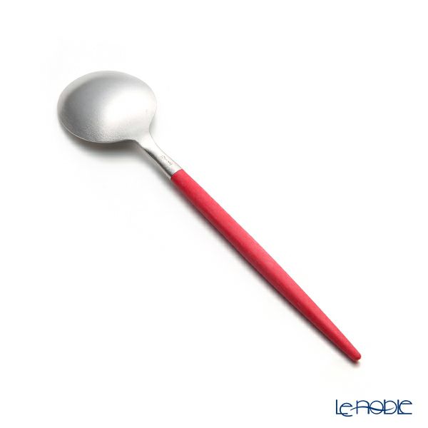 クチポール ゴア GOA レッド／シルバー コーヒー／ティースプーン 13cm マット仕上げ