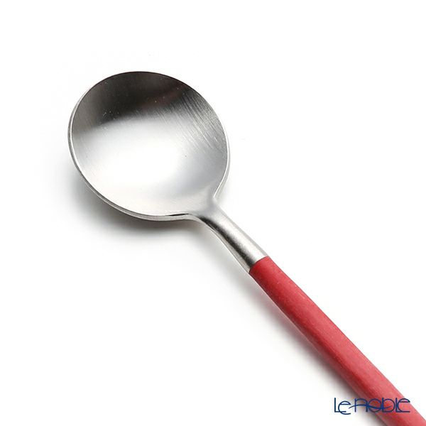クチポール ゴア GOA レッド／シルバー コーヒー／ティースプーン 13cm マット仕上げ