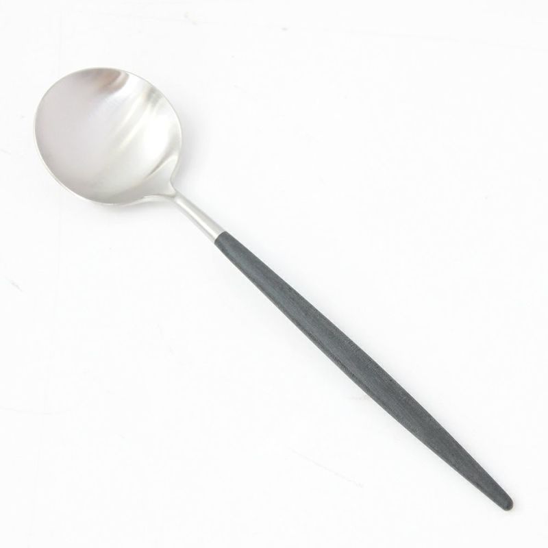 クチポール ゴア GOA ブラック／シルバー テーブルスプーン 21cm マット仕上げ