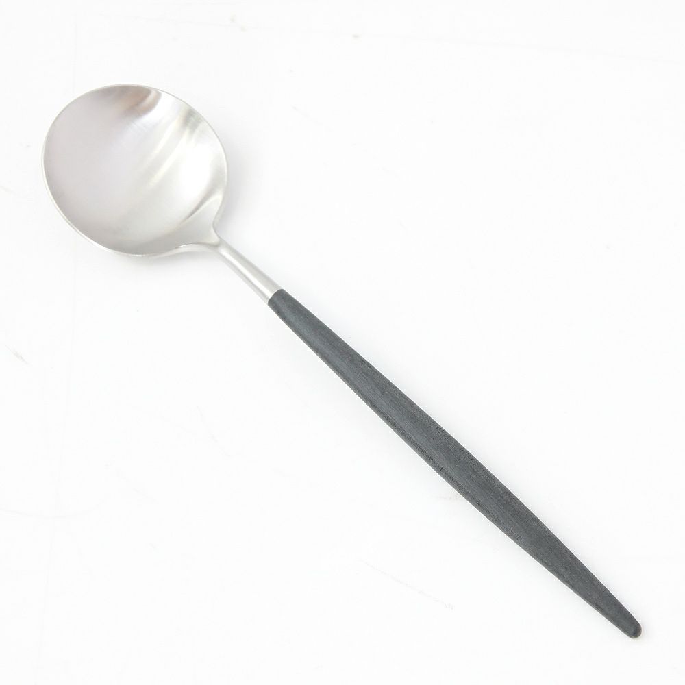 クチポール ゴア GOA ブラック／シルバー テーブルスプーン 21cm マット仕上げ