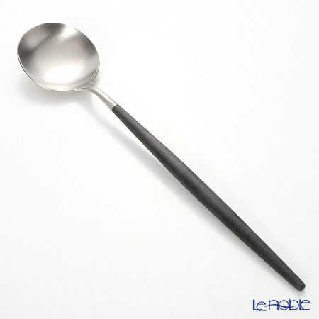 クチポール ゴア GOA ブラック／シルバー サービングスプーン 26.5cm マット仕上げ