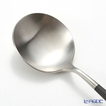 クチポール ゴア GOA ブラック／シルバー サービングスプーン 26.5cm マット仕上げ