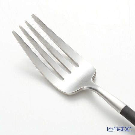 クチポール ゴア GOA ブラック／シルバー デザートフォーク 18.5cm マット仕上げ