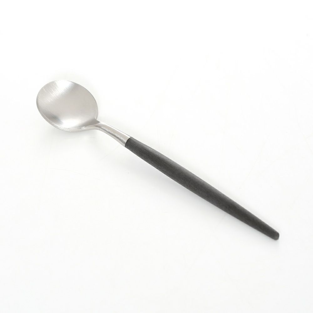 クチポール ゴア GOA ブラック／シルバー モカ／エスプレッソスプーン 10.5cm マット仕上げ