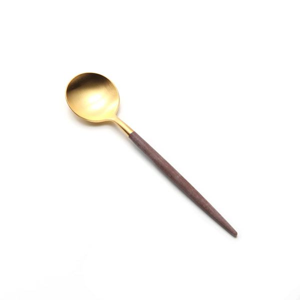 クチポール ゴア GOA ブラウン／ゴールド コーヒー／ティースプーン 13cm マット仕上げ