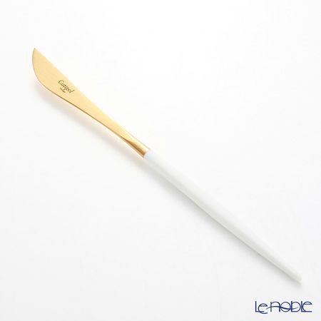 クチポール ゴア GOA ホワイト／ゴールド デザートナイフ 20cm マット仕上げ