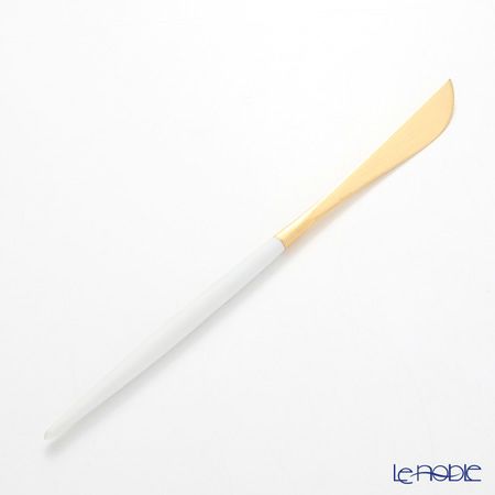 クチポール ゴア GOA ホワイト／ゴールド デザートナイフ 20cm マット仕上げ